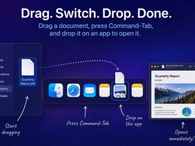 Drag Documents to Apps in the macOS App Switcher