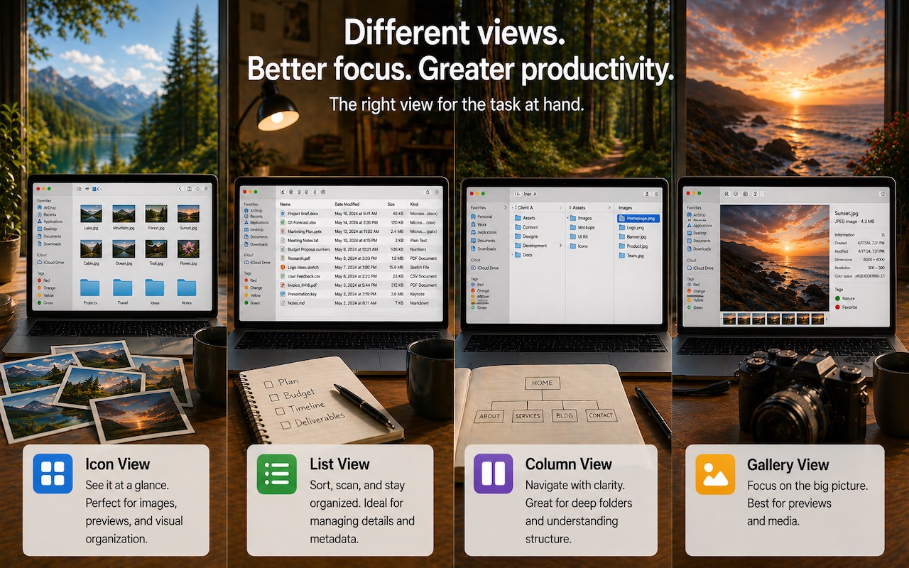 Get to Your Files Faster by Choosing the Best Finder View